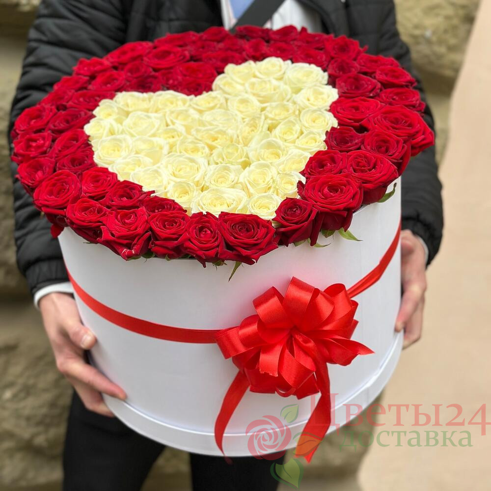 101 роза в коробке на рижском 101 роза в коробке на рижском