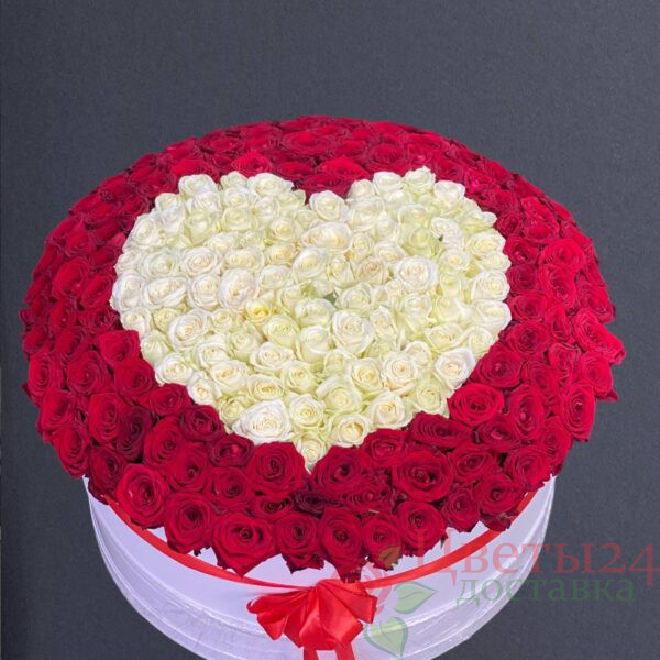 Коробки из 251 шт роза сердечко