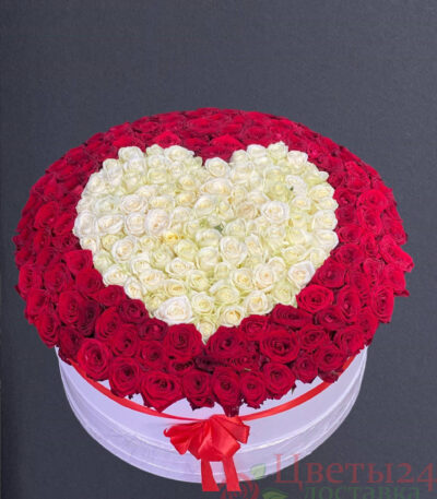 Коробки из 251 шт роза сердечко