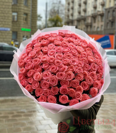 букет из 101 шт розы