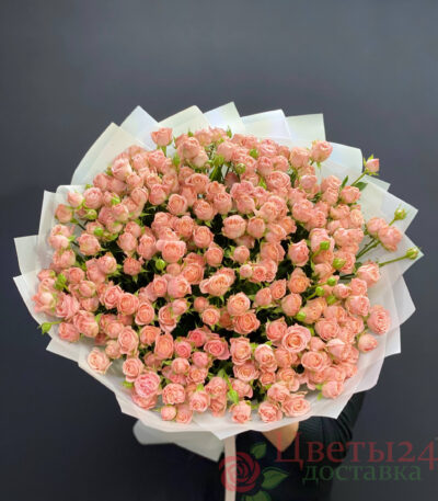 Корзина из 51 шт кустовая роза