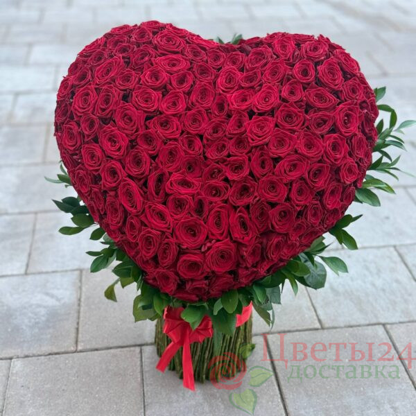 3D сердечко форма из 151 шт роза